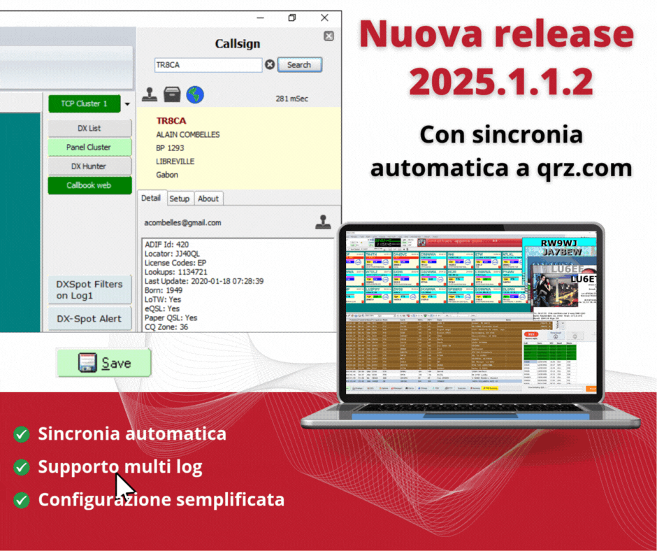 QRZ.com logging syncronization