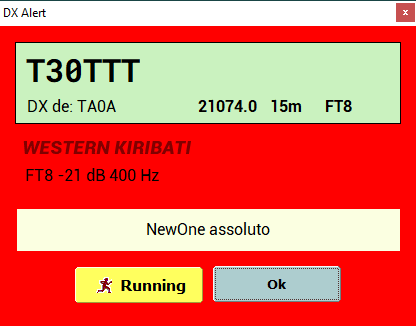 Nuova DX Alert
