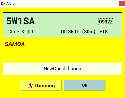 DX Alert Band Newone