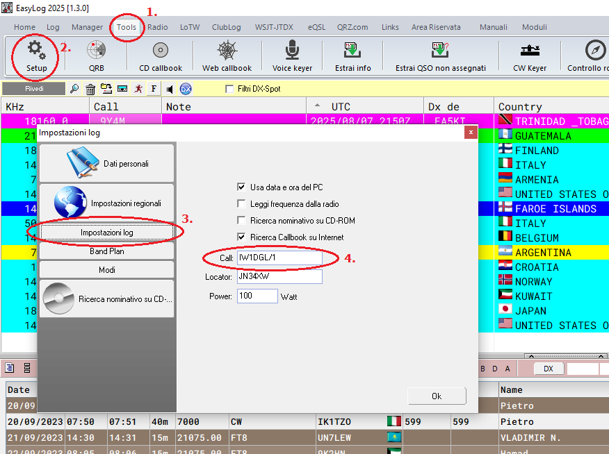LoTW callsign setup