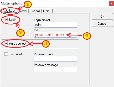 DX Cluster settings