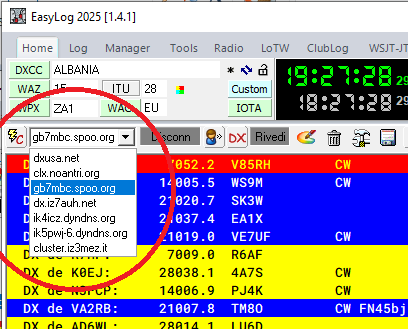 DX Cluster nodes