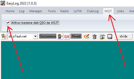 configurazione logging qso